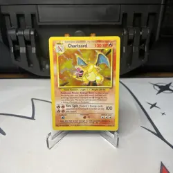 1999 Pokemon Base Set Charizard 4/102 Heavily Played/Moderately Played 🔥 - Image 1