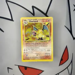 1999 Pokemon Base Set Charizard 4/102 Heavily Played/Moderately Played 🔥 - Image 3