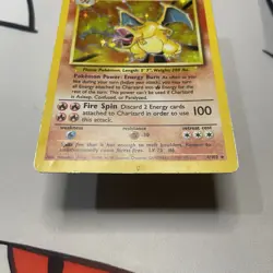 1999 Pokemon Base Set Charizard 4/102 Heavily Played/Moderately Played 🔥 - Image 4