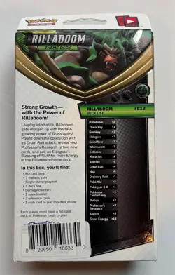 POKEMON TCG Sword & Shield Rillaboom Theme Deck ~ Brand New Sealed - Image 2