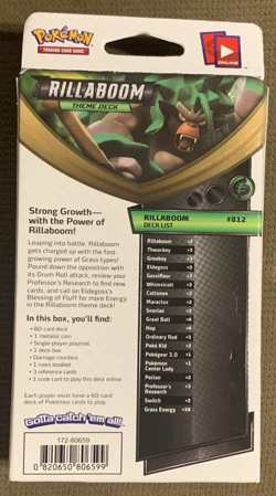 2020 Rillaboom Theme Deck Pokemon TCG Sword & Shield Factory Sealed - Image 2