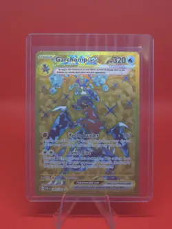 POKEMON TCG PARADOX RIFT GARCHOMP EX HYPER RARE HOLO 260/182 GOLD TERA - Image 1