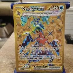 Pokemon TCG S&V - Paradox Rift Garchomp ex Gold Hyper Rare 260/182 - Image 1