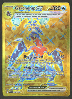 Pokemon TCG: Garchomp ex 260/182 Paradox Rift Gold Hyper Rare - Image 1