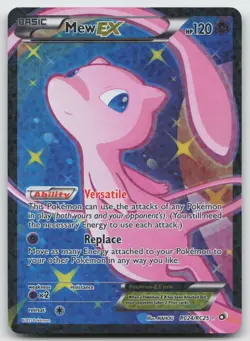 Mew EX (Full Art) Ultra Rare Legendary Treasures Radiant Collection RC24/RC25 LP - Image 1
