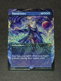 Omniscience (Anime Borderless) Wilds of Eldraine: Enchanting Tales Confetti Foil - Image 1