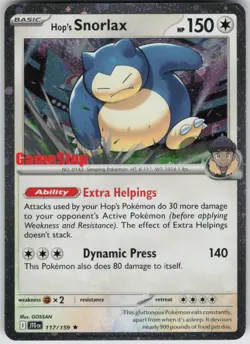 Pokemon Hop's Snorlax - (GameStop) (Cosmos Holo) Promo 117/159 NM - Image 1