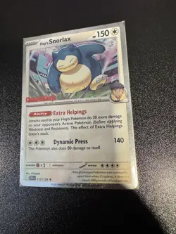 Pokemon TCG Hop's Snorlax GameStop Promo Card 117/159 Journey Together Sealed NM - Image 1