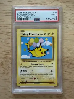 Pokemon XY Evolutions Flying Pikachu 2016 110/108 PSA 9 Mint - Image 1