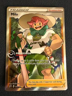Professor Program Promo Pokemon Milo Rebel Clash 190/192 2020 Textured Full Art - Image 1