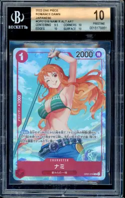 Alternate Art Nami One Piece 2022 Romance Dawn Japanese OP01-016 PRISTINE BGS 10 - Image 1