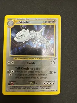 Pokemon TCG Steelix 15/111 Neo Genesis 2000 Holo Rare WOTC VTG NM - Image 1