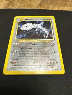 Pokemon TCG Steelix 15/111 Neo Genesis 2000 Holo Rare WOTC VTG NM - Image 3