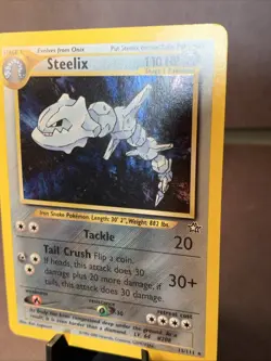 Pokemon TCG Steelix 15/111 Neo Genesis 2000 Holo Rare WOTC VTG NM - Image 2