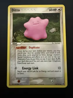 Pokemon TCG Ex Delta Species Ditto 35/113 Common Non-Holo NM - Image 1