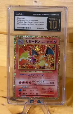 CGC 10 PRISTINE Charizard 003/032 CLASSIC HOLO Japanese CLL Pokemon Card 016 - Image 1