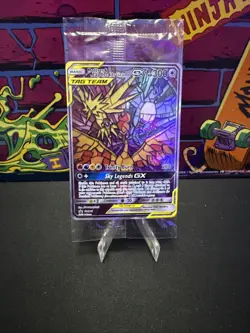 Pokemon TCG Moltres Zapdos Articuno GX Stained Glass SM210 Promo Sealed - Image 1