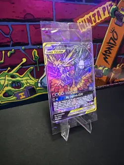 Pokemon TCG Moltres Zapdos Articuno GX Stained Glass SM210 Promo Sealed - Image 2