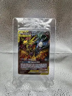 Pokemon TCG Moltres Zapdos Articuno GX SM210 Stained Glass Promos Holo Sealed - Image 1