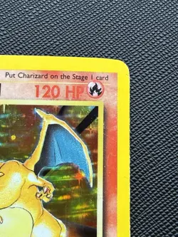 Pokemon TCG Charizard 4/102 Base Set,holo Unlimited 1999 HP/DMG SEE PICS! - Image 3