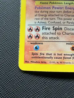 Pokemon TCG Charizard 4/102 Base Set,holo Unlimited 1999 HP/DMG SEE PICS! - Image 5