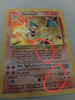 Pokemon TCG Charizard 4/102 Base Set,holo Unlimited 1999 Damage/heavily Playe - Image 3