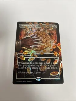 Smothering Tithe Borderless Foil Commander Masters Card #0693 MTG LP - Image 1