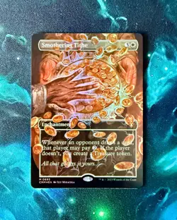 Smothering Tithe - FOIL - (Borderless Alternate Art) [Commander Masters] - Image 1