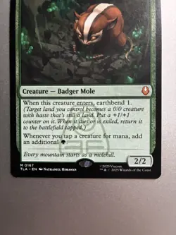 Badgermole Cub MTG Magic Card from Avatar The Last Airbender Mythic - Image 4
