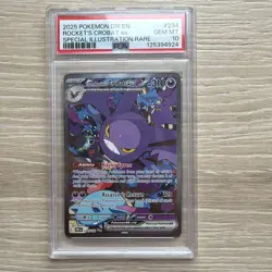 2025 Pokemon DRI EN Team Rockets Crobat ex Special illustration rare #234 PSA 10 - Image 1