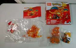 NEW OPEN BOX Mega Construx Pokemon Charmander Evolution Set Charmelon Charizard - Image 3