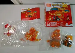 NEW OPEN BOX Mega Construx Pokemon Charmander Evolution Set Charmelon Charizard - Image 5