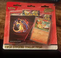 Pokemon TCG Mega Evolution Ascended Heroes Charmander Tech Sticker Set - Image 1