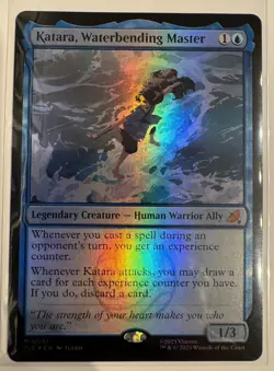 Katara, Waterbending Master Foil Avatar (TLA) Magic Eternal-Legal (TLE) MTG NM - Image 1