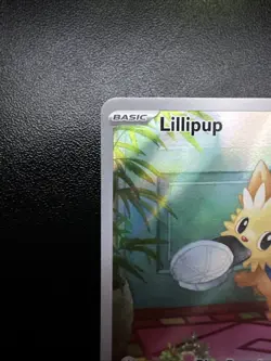 Pokemon Lillipup #154/086 SV White Flare Holo Illustration TCG Card 2025 - Image 2