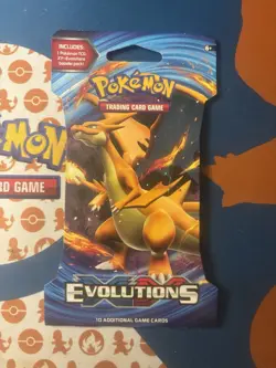 Pokemon TCG XY Evolutions Charizard Sleeved English Booster Blister Pack New - Image 1