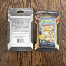Pokemon TCG XY Evolutions Booster Pack +5 Cards Blister Pack (qty 2) - Image 5
