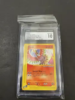 Ho-Oh # 52 Black Star Promo Pokemon Center NY Stamped Card CGC GEM MINT 10 - Image 1
