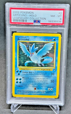 PSA 8 - 2002 Pokemon Legendary Collection ARTICUNO-HOLO #2 (5534) - Image 1