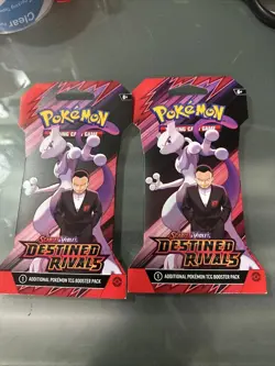 Pokemon Destined Rivals Sleeved Booster Packs Lot of 2 - Factory Sealed - Image 1
