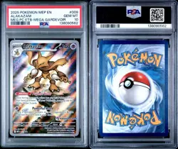 2025 POKEMON MEGA EVOLUTION POKEMON CENTER ETB PROMO #009 ALAKAZAM PSA 10 - Image 2