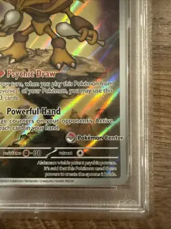 2025 POKEMON MEGA EVOLUTION POKEMON CENTER ETB #009 ALAKAZAM PSA 10 POP 43 🔥🔥 - Image 2