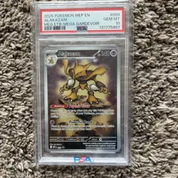2025 POKEMON MEGA EVOLUTION POKEMON CENTER ETB #009 ALAKAZAM PSA 10 - Image 1