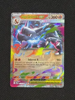 Pokemon TCG MEGA CHARIZARD X EX 013/094 ME02: Phantasmal Flames Ultra Rare - Image 1