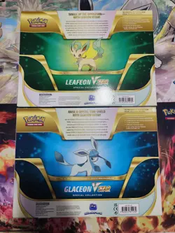 Pokemon TCG Glaceon & Leafeon VSTAR Special Collection - Set of 2 Factory Sealed - Image 2