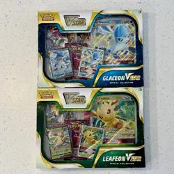 Pokemon TCG Glaceon & Leafeon VSTAR Special Collection - Set of 2 Factory Sealed - Image 1