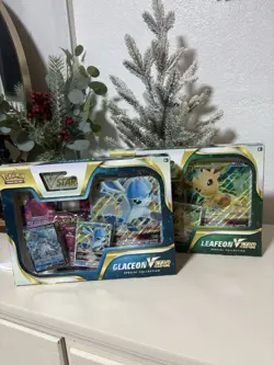 Pokemon TCG Glaceon & Leafeon VSTAR Special Collection Box SET - Factory Sealed - Image 1