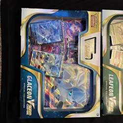 Pokemon TCG Glaceon & Leafeon VSTAR Special Collection Box SET - Factory Sealed - Image 2