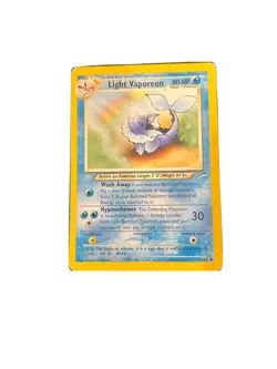 Pokemon TCG Light Vaporeon Neo Destiny 52 Regular 1st Edition Uncommon LP - Image 1