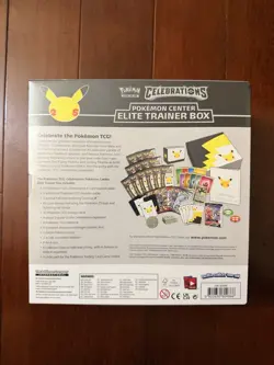 Pokemon Center PC TCG Celebrations ETB Elite Trainer Factory Sealed Box - Image 2